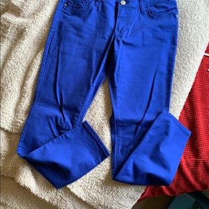 Old Navy Rockstar skinny denim legging in blue.